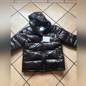 Men Moncler Jacket Black Maya Down Puffer Jacket Size Large